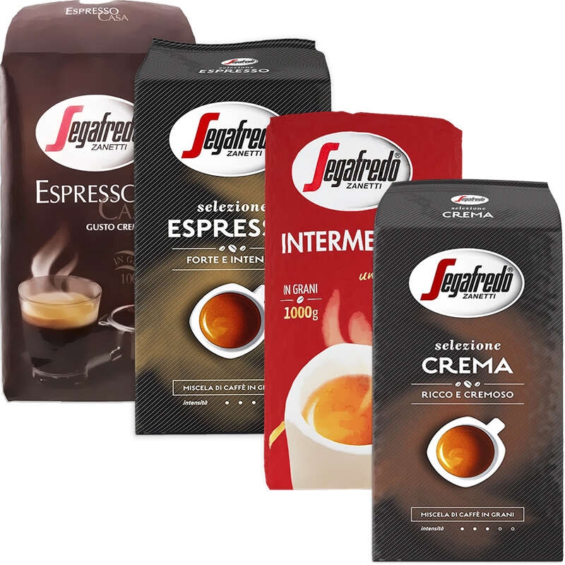 Segafredo coffee beans tasting pack 4 kg