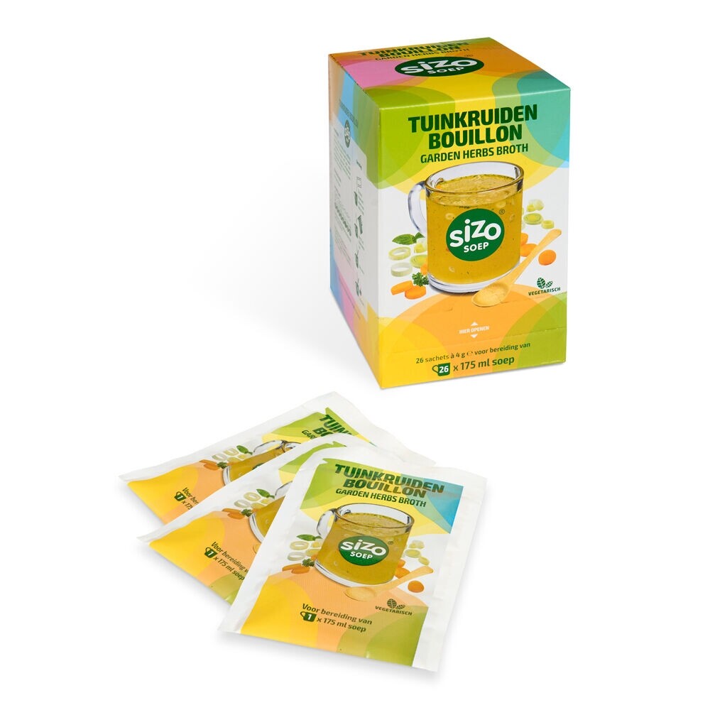 Sizo Soup Garden Herbs Broth - instant soup - 26 sachets