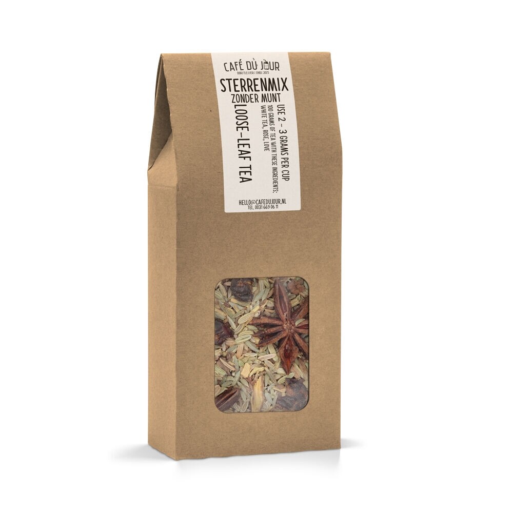 Star mix without mint – Herbal tea 100 grams – Café du Jour loose leaf tea