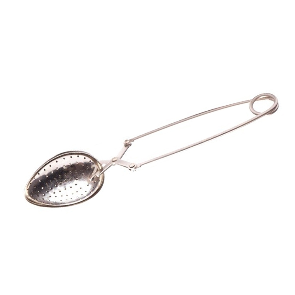 Oval stainless steel tea tongs 50 mm
