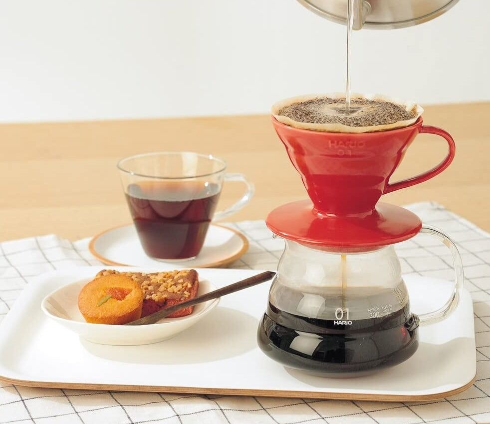 Hario V60 dripper - red porcelain - size 01