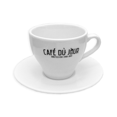 Café du Jour Cappuccino Cup & Platter