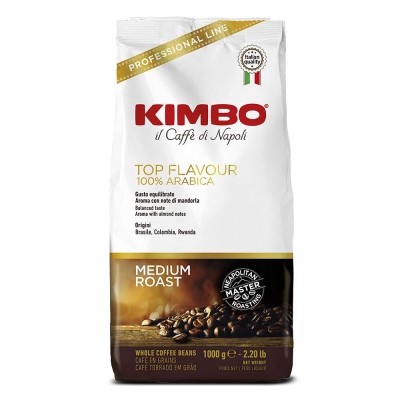 Kimbo Espresso Bar Top Flavour 100% arabica - coffee beans - 1 KG 