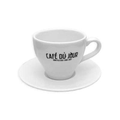 Café du Jour Coffee Cup & Platter