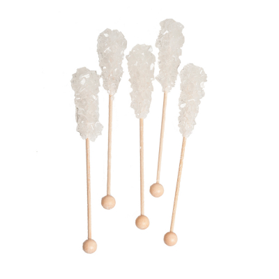 Crystallised Sugar Sticks (white) 