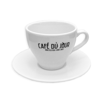 Café du Jour Cappuccino Cup & Platter