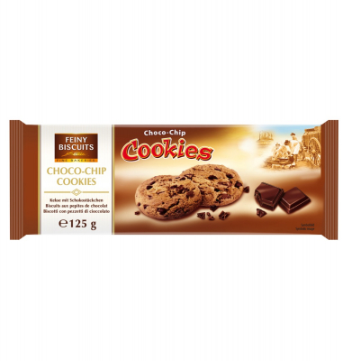 Choco-Chip Cookies - Biscuits with chocolate pieces - 125 grams