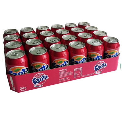 Fanta Strawberry/Kiwi 330 ml. / tray 24 cans 