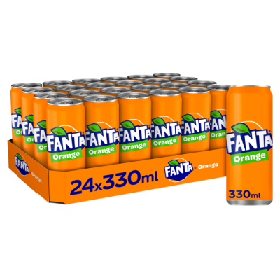 Fanta Orange 330 ml. / tray 24 cans (HR / Sleek Can)