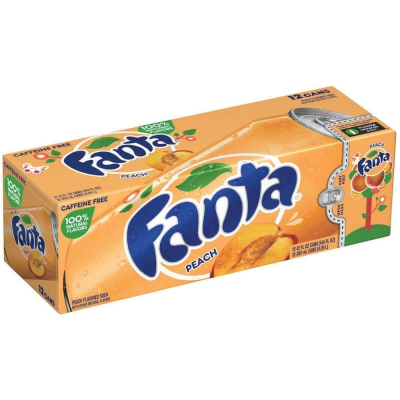 Fanta USA Peach 355 ml. / tray 12 cans