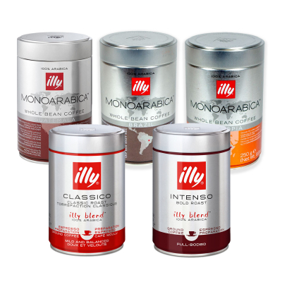 illy Sample pack - Coffee beans - 5 x 250 gram