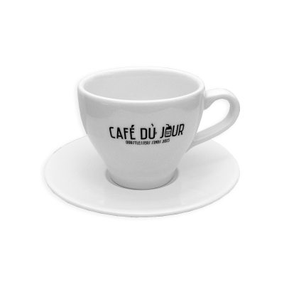 Café du Jour Coffee Cup & Platter