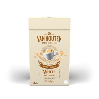 Van Houten Ground White Chocolate - White Chocolate Milk - 750 grams
