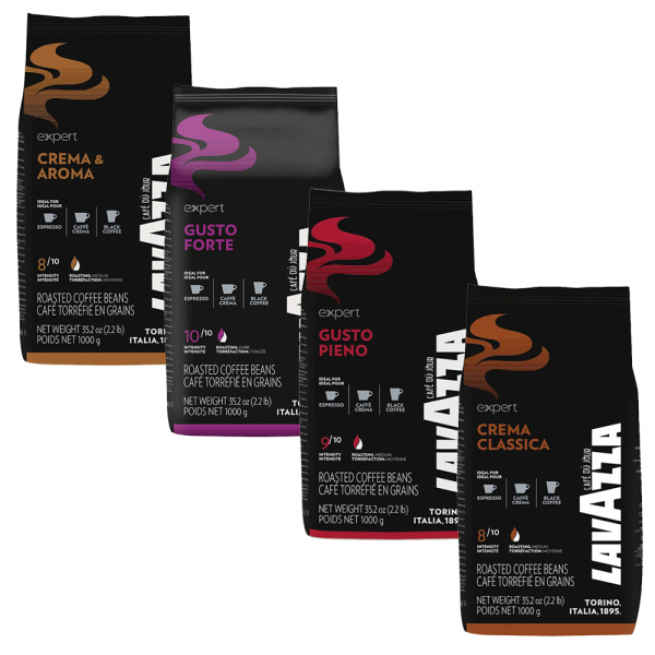 Lavazza Expert (vending) proefpakket - koffiebonen - 4 x 1 kilo 