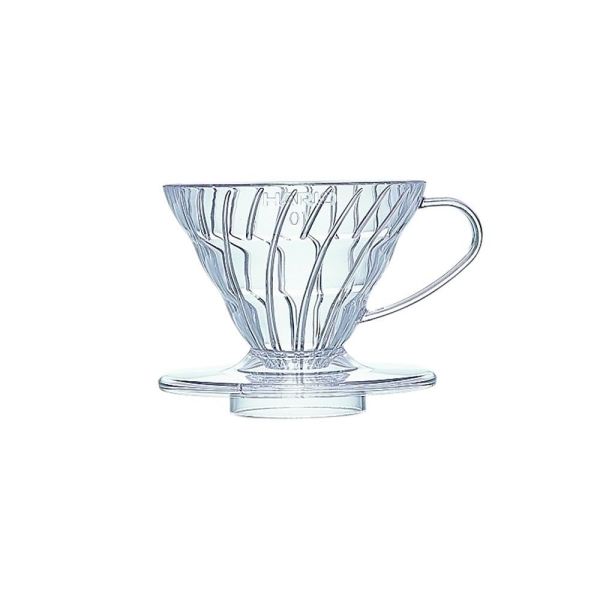 Hario V60 dripper plastic transparant maat 01