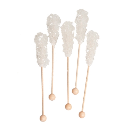 Crystallised Sugar Sticks (white)