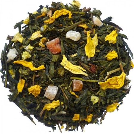 Pineapple & Papaya - Green tea 100 grams - Café du Jour loose tea