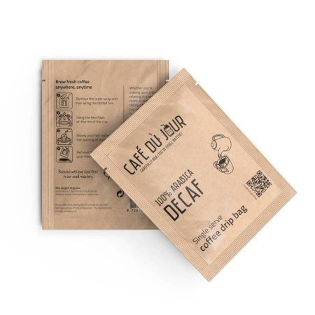 100% arabica Decaf - Single Serve Coffee Drip Bag - 1 piece