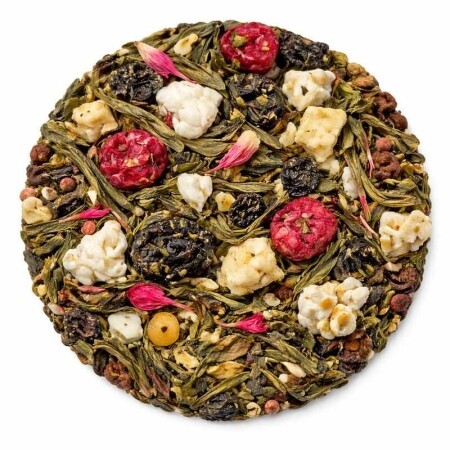 Popcorn Cherry Bliss - Green tea 100 grams - Café du Jour loose-leaf tea