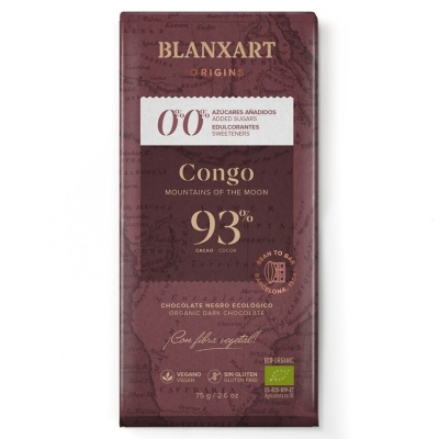 Blanxart - Congo 0.0% added sugars - 93% dark chocolate (Organic)