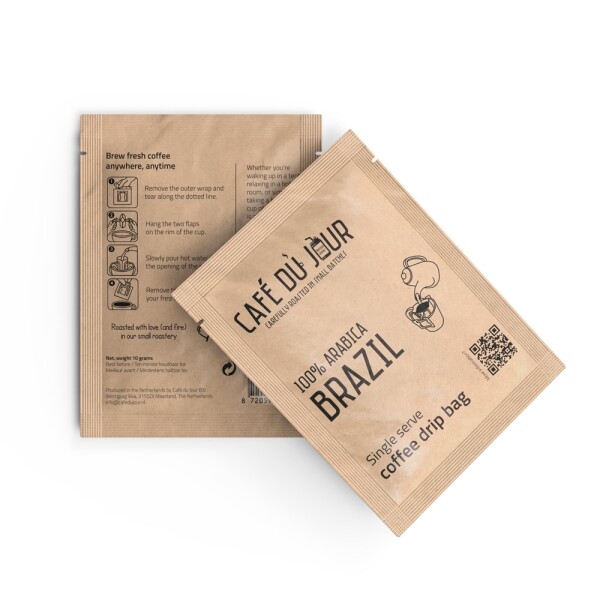 100% arabica Brazil - Single Serve Coffee Drip Bag