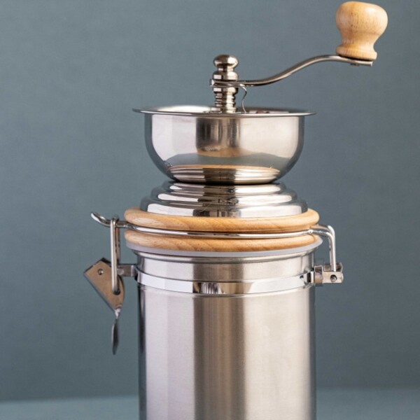 La Cafetière - coffee grinder / bean grinder - stainless steel