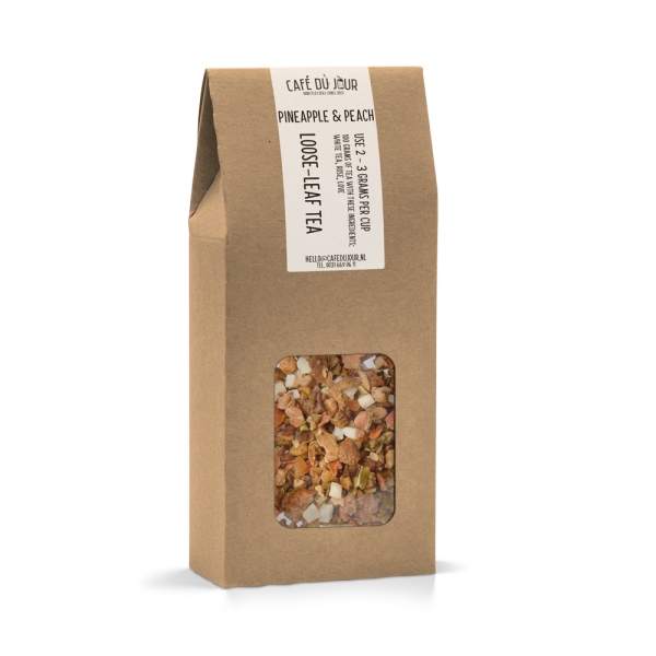 Pineapple & Peach - fruit tea 100 grams - Café du Jour Loose Tea