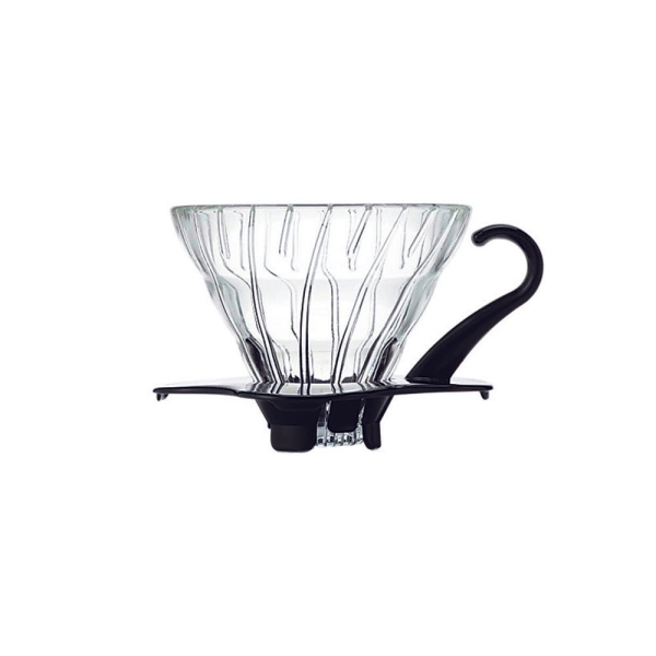 Hario V60 dripper - glas zwart - maat 01