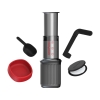 Contents and accessories of the AeroPress Go for travel