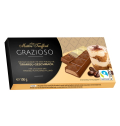 Chocolate with cream & tiramisu filling - Milk chocolate - 100 grams