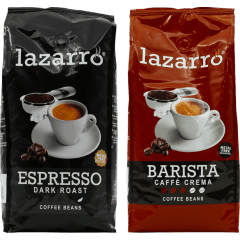 Lazarro Beans Duo - Dark Roast & Caffè Crema 2 x 1 kilo