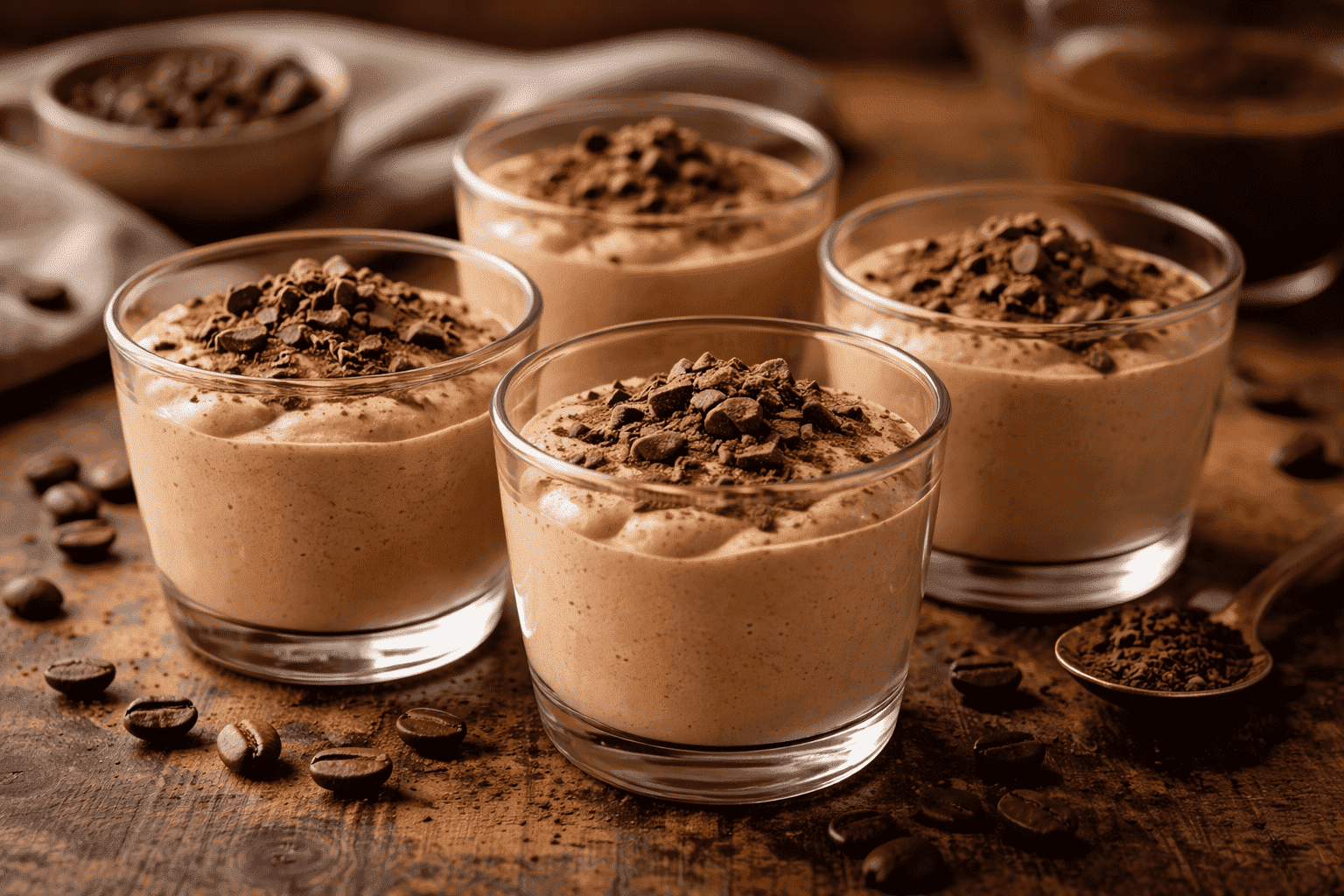 Coffee mousse: creamy dessert recipe